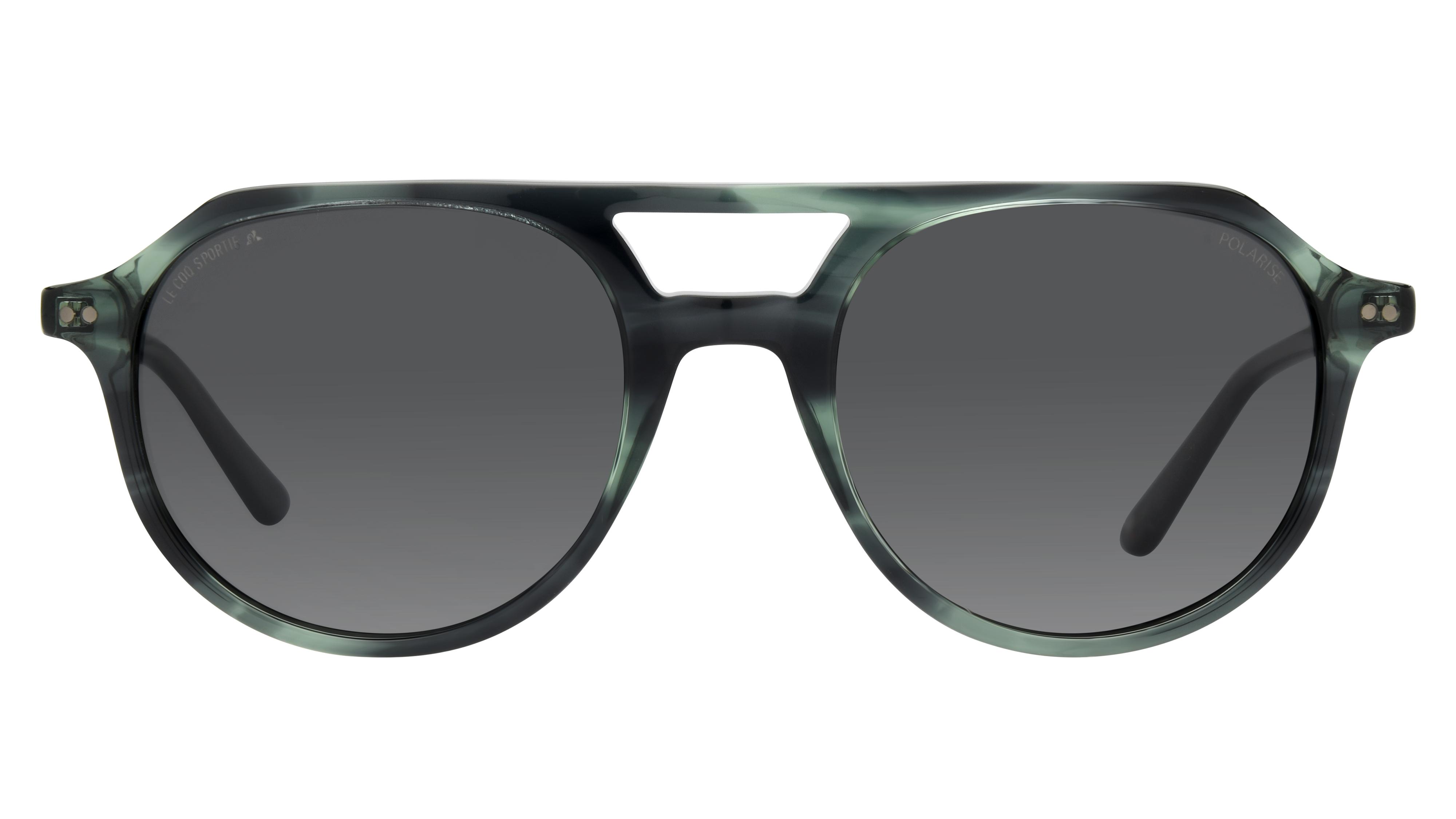 Lunettes de soleil Le Coq Sportif Homme Vert Aviateur Lcs2405/S Face