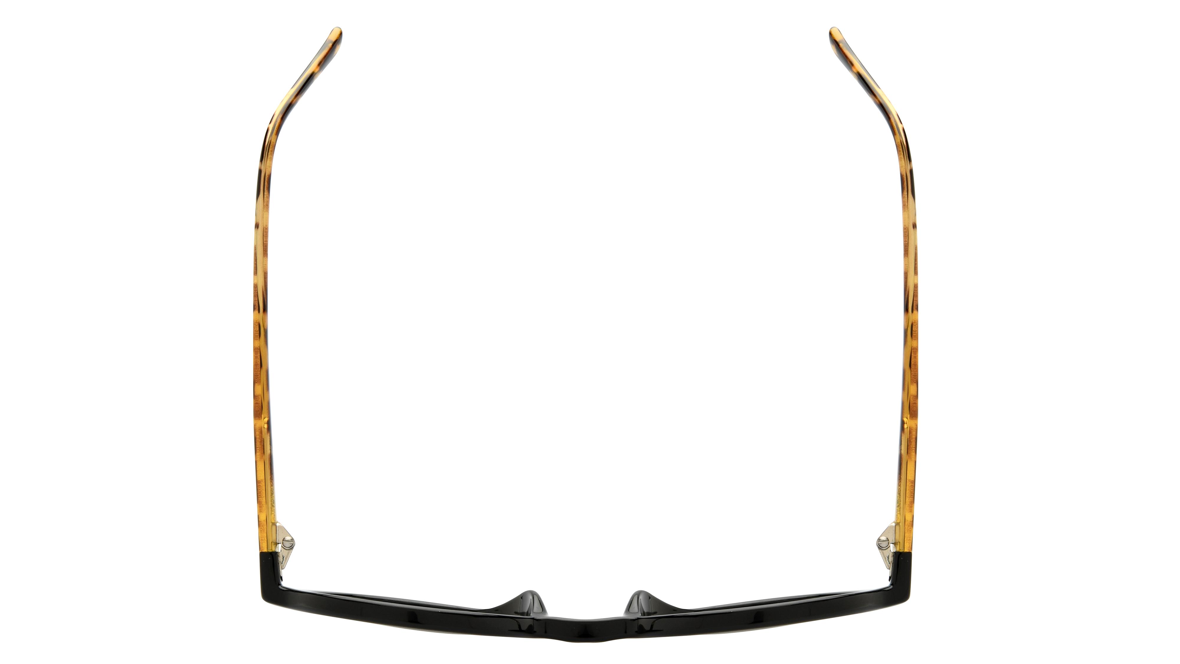 Lunettes de soleil Alternance Femme Noir Ronde Alt25203 Dessus