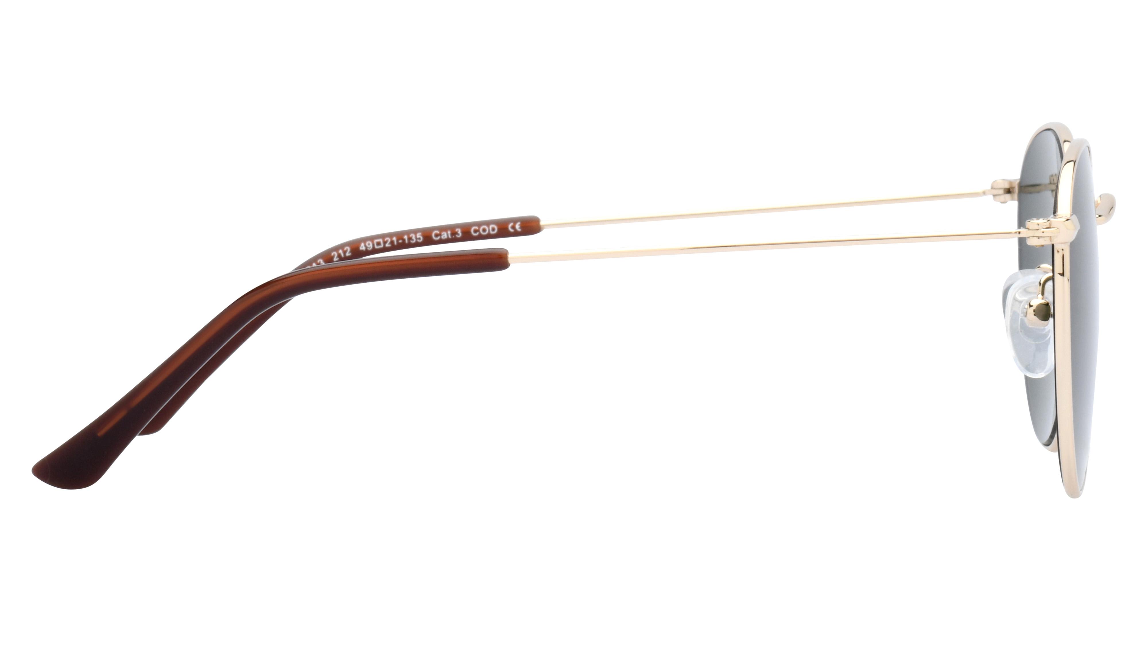 Lunettes de soleil Alternance Enfant Or Ronde Alt23213 Droite