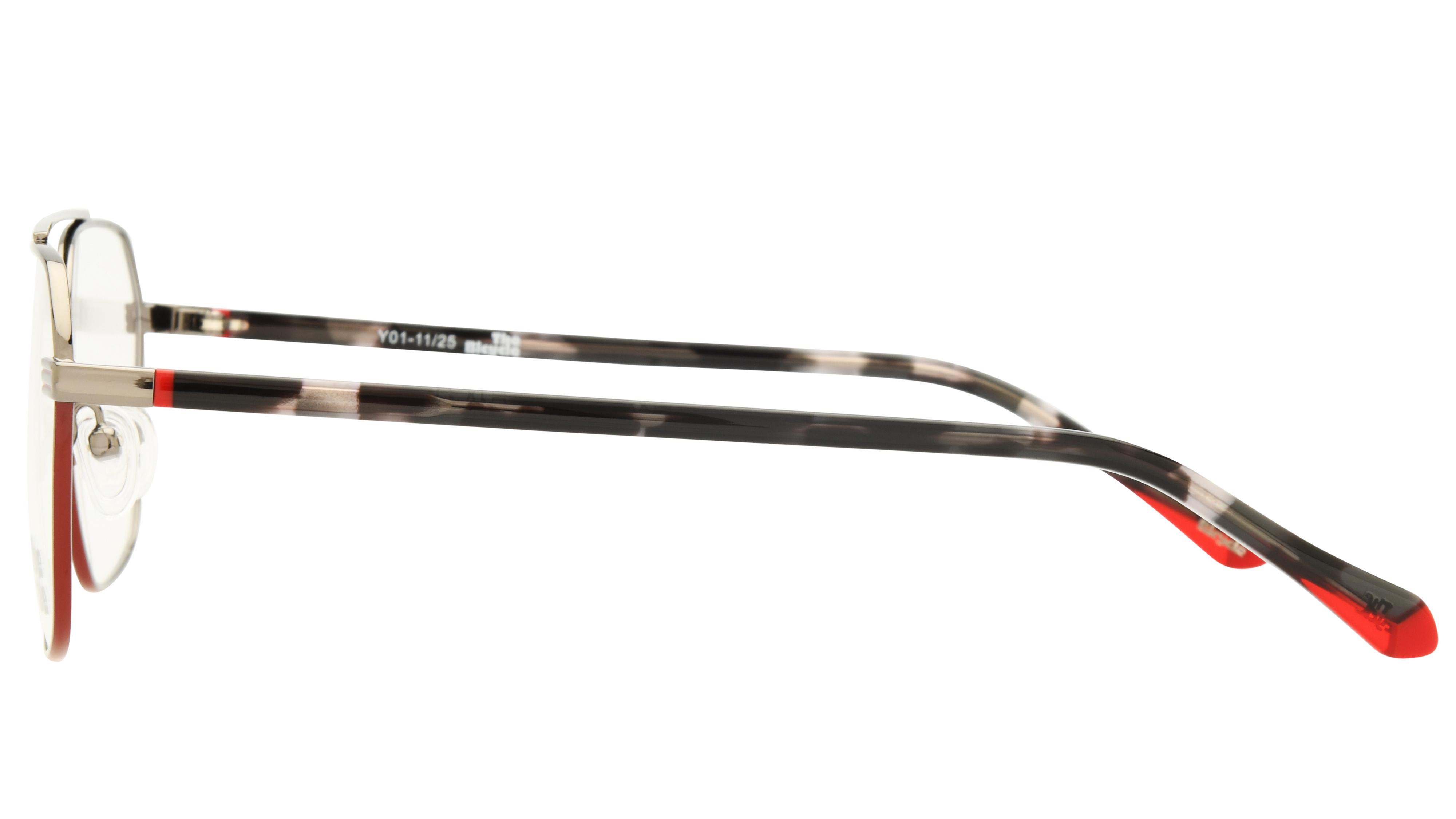 Lunettes de vue The Bicycle Homme Gris Aviateur Bic2602 Gauche