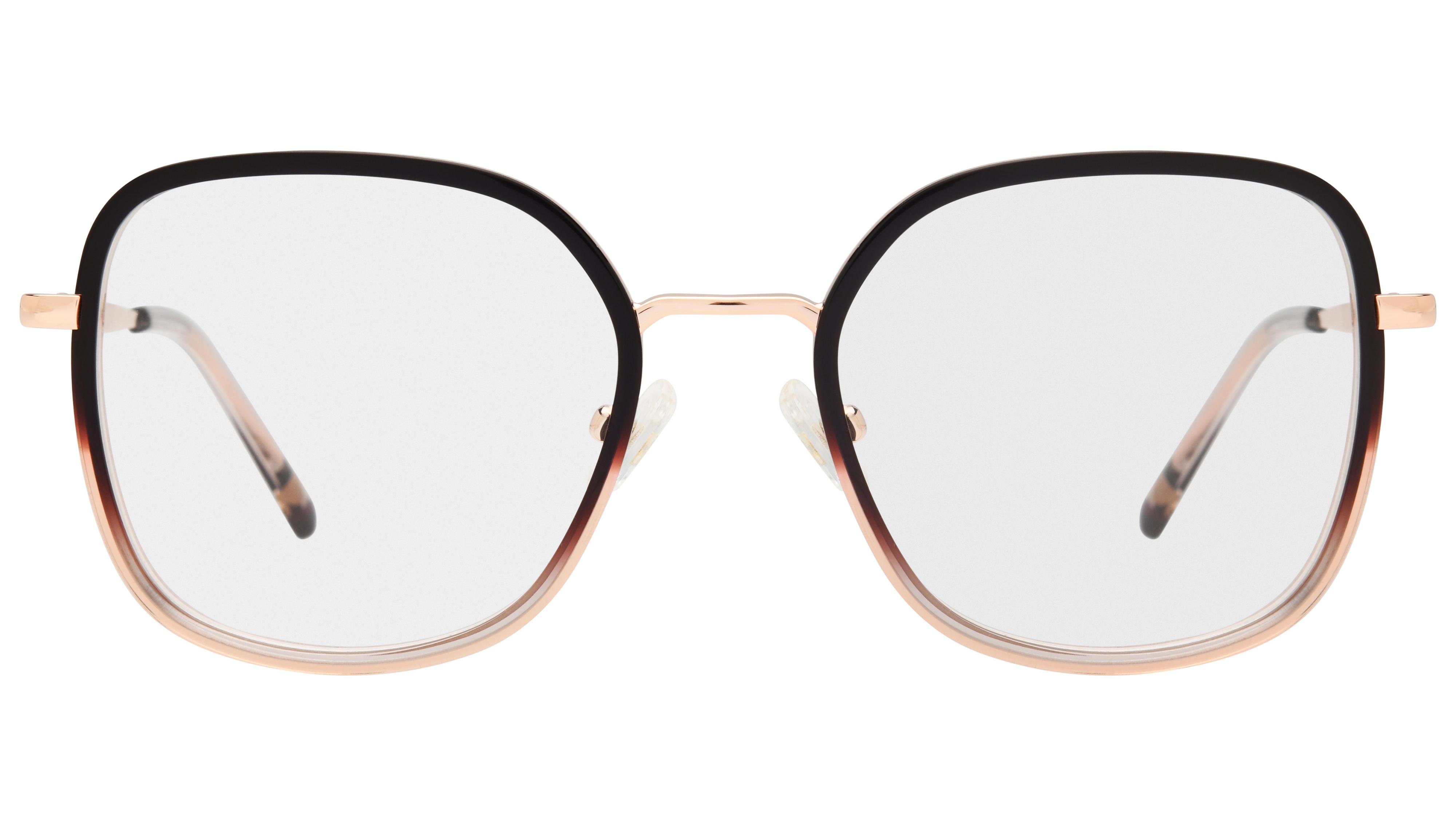 Lunettes de vue Siralya Femme Or Carré sir2603 Face