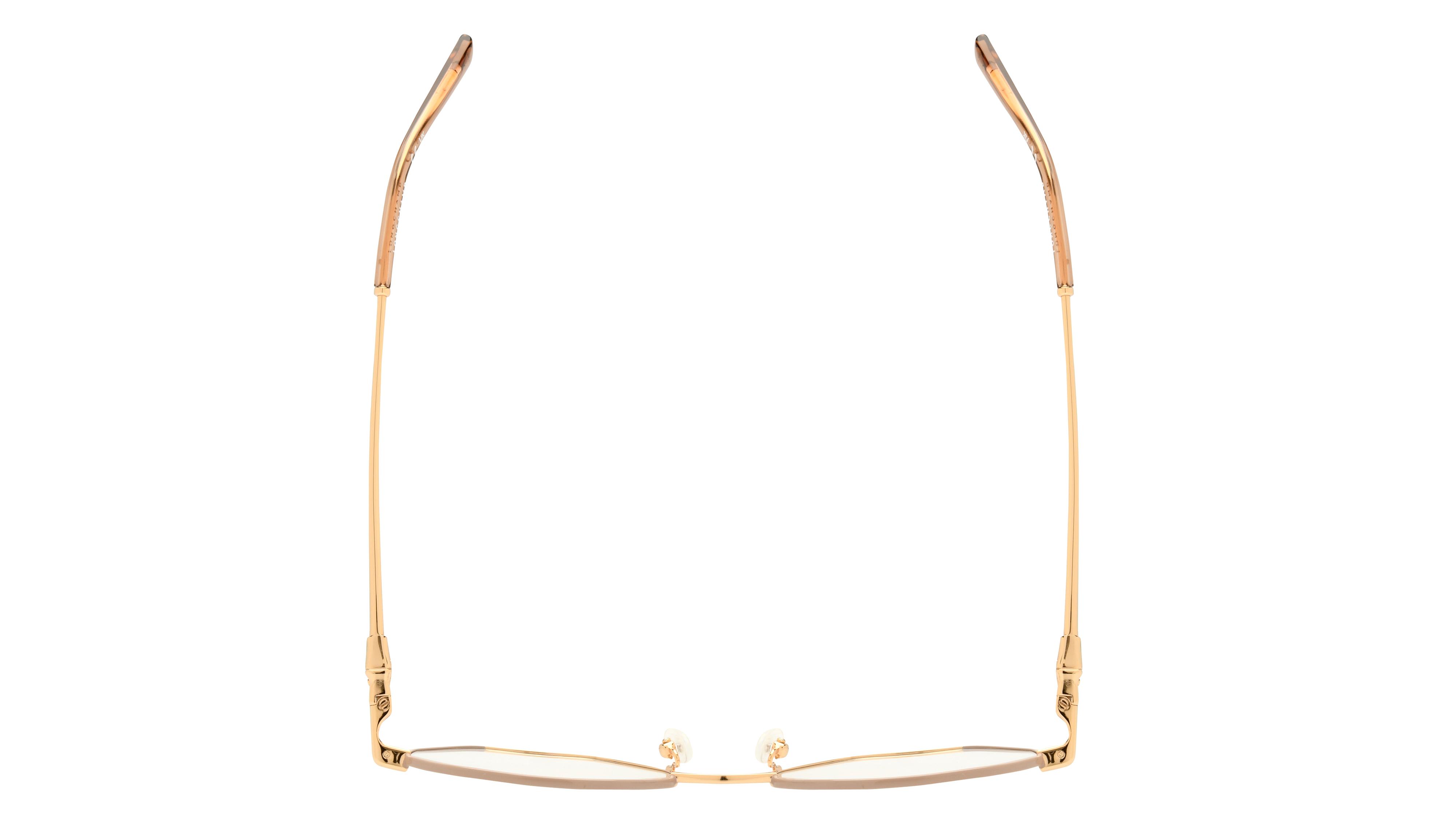 Lunettes de vue Longchamp Femme Marron Ronde Lo2166 Dessus