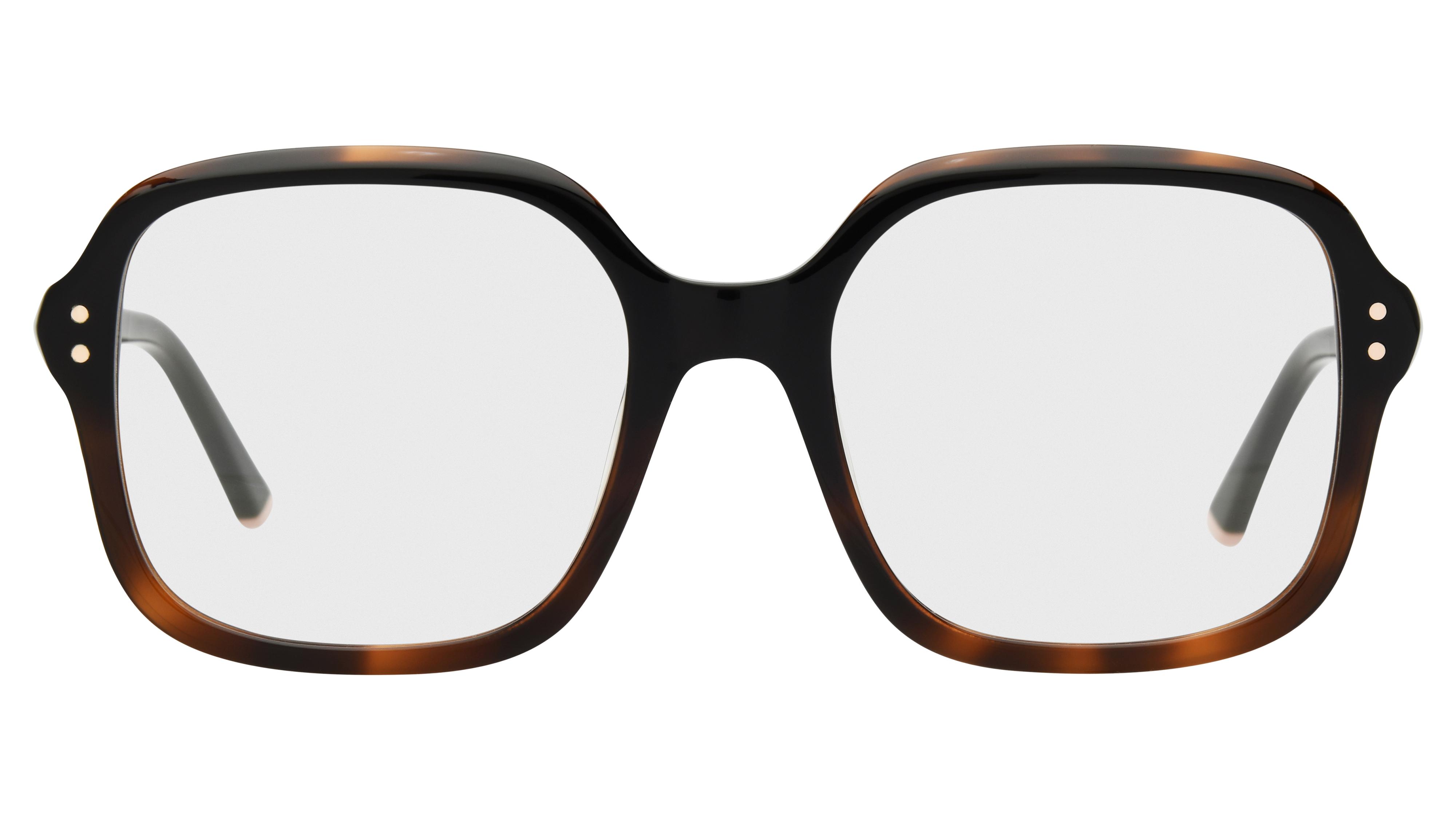 Lunettes de vue Siralya Femme Ecaille Carré sir2605 Face