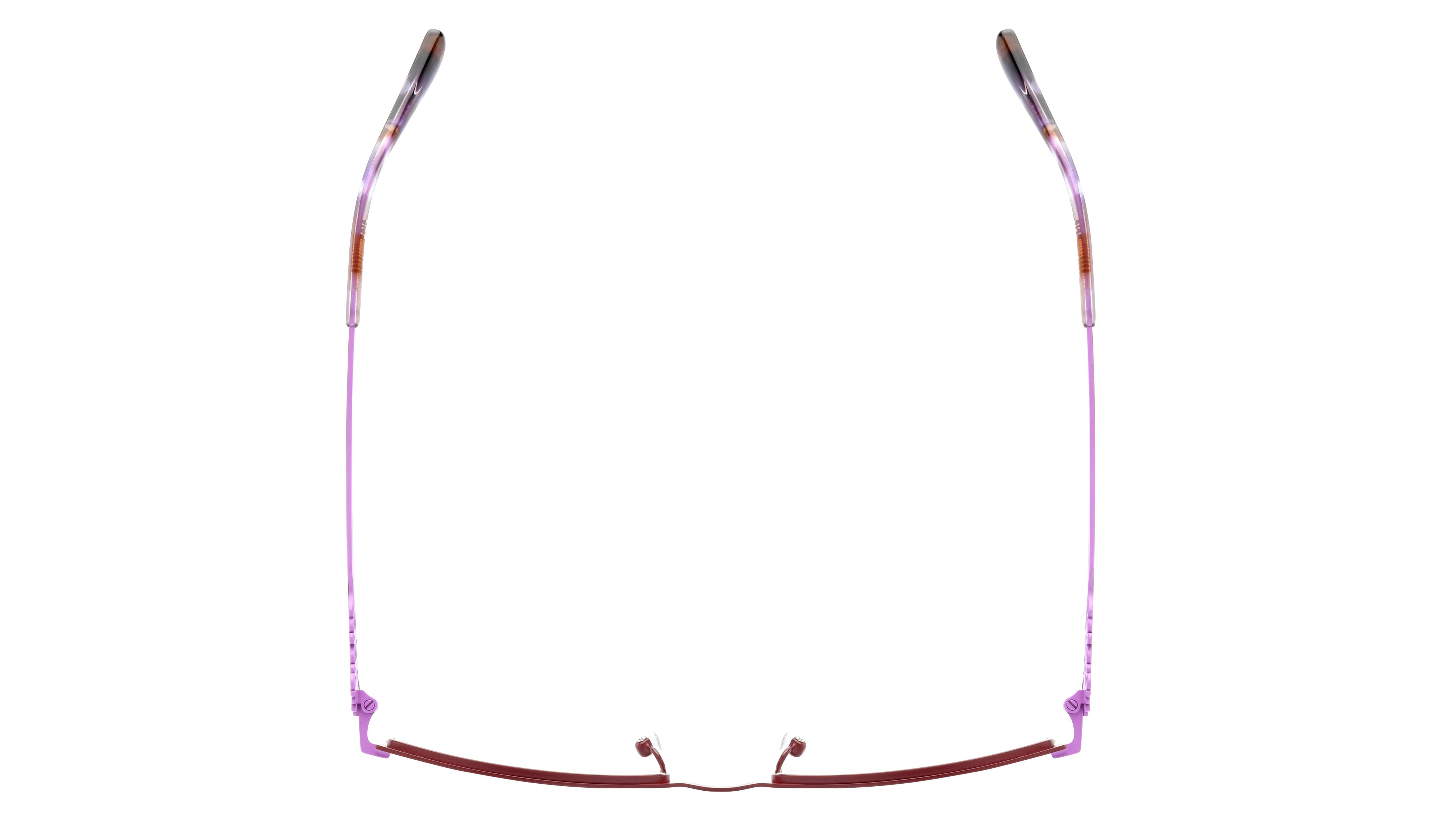 Lunettes de vue Baïa Femme Rouge Rectangle Baa2404 Dessus