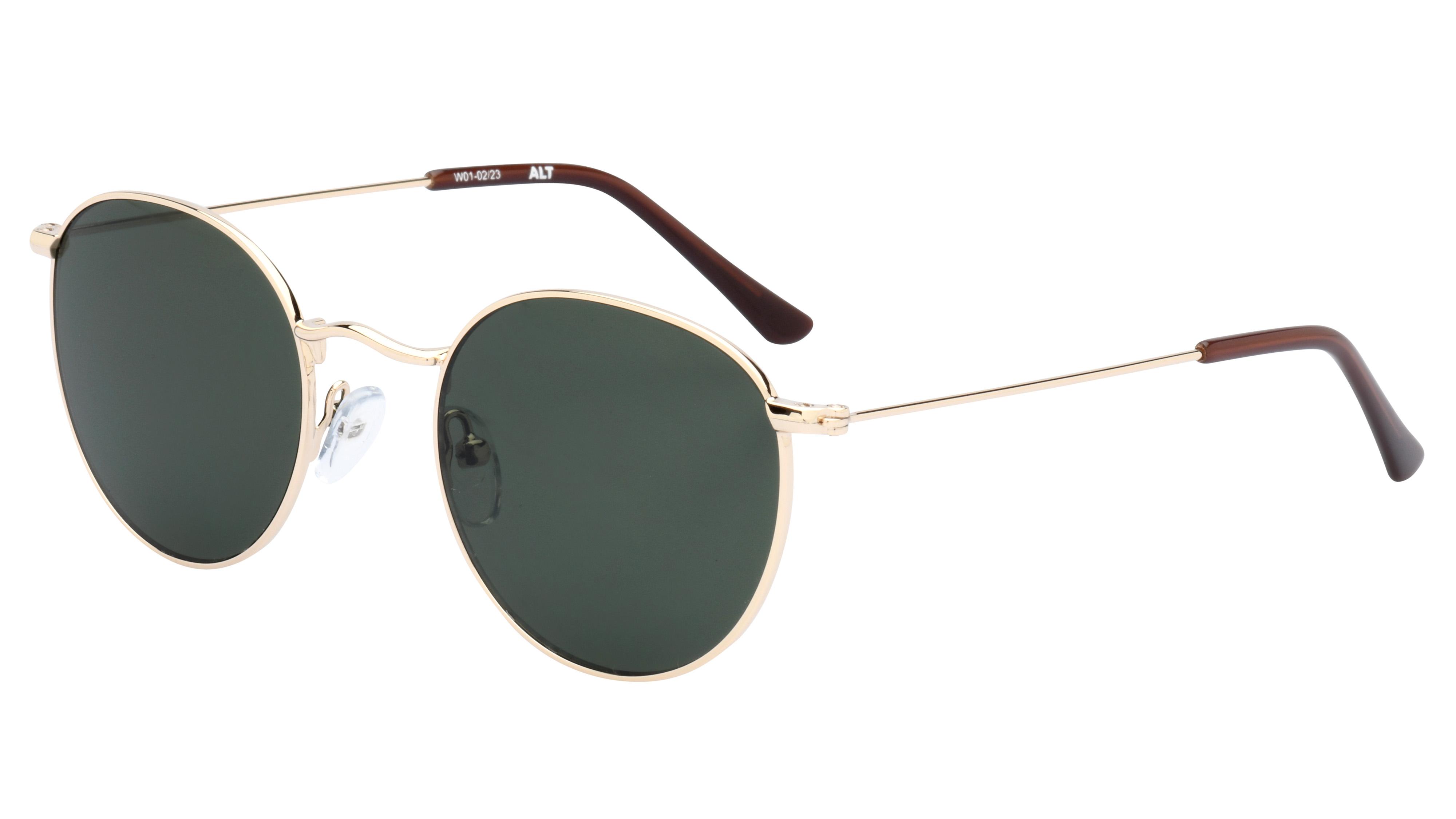 Lunettes de soleil Alternance Enfant Or Ronde Alt23213 Trois-Quart