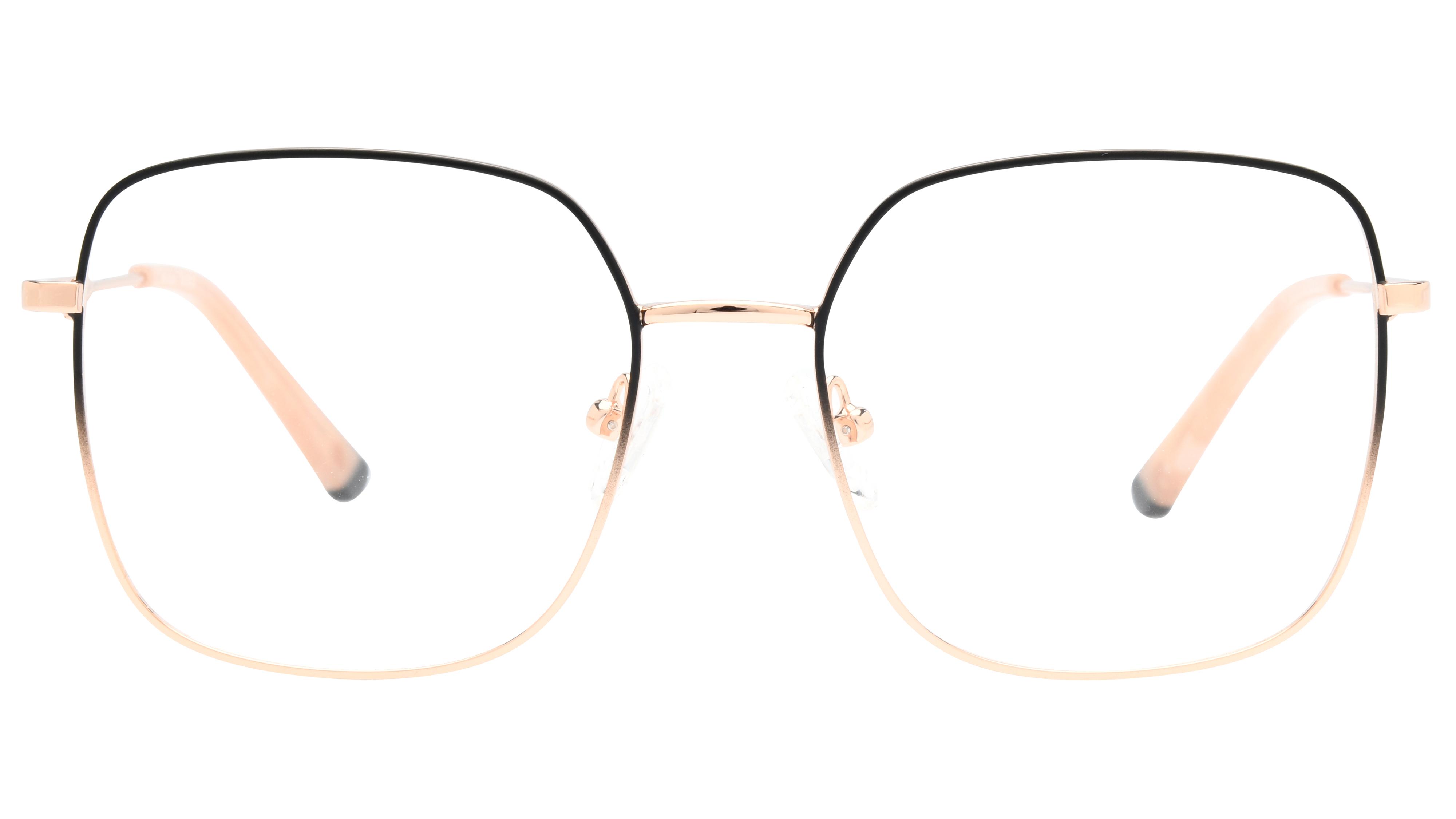 Lunettes de vue Siralya Femme Or Carré Sir2402 Face