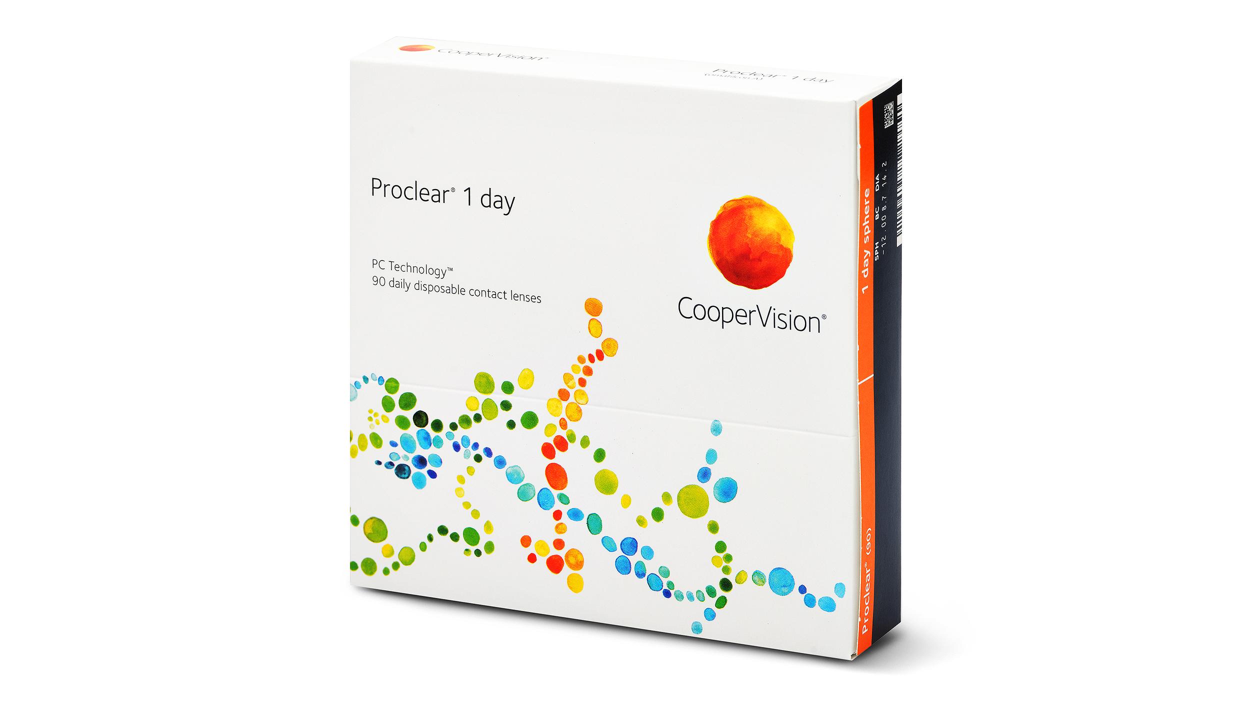Lentilles de contact Proclear 1 Day Boîte de 90
