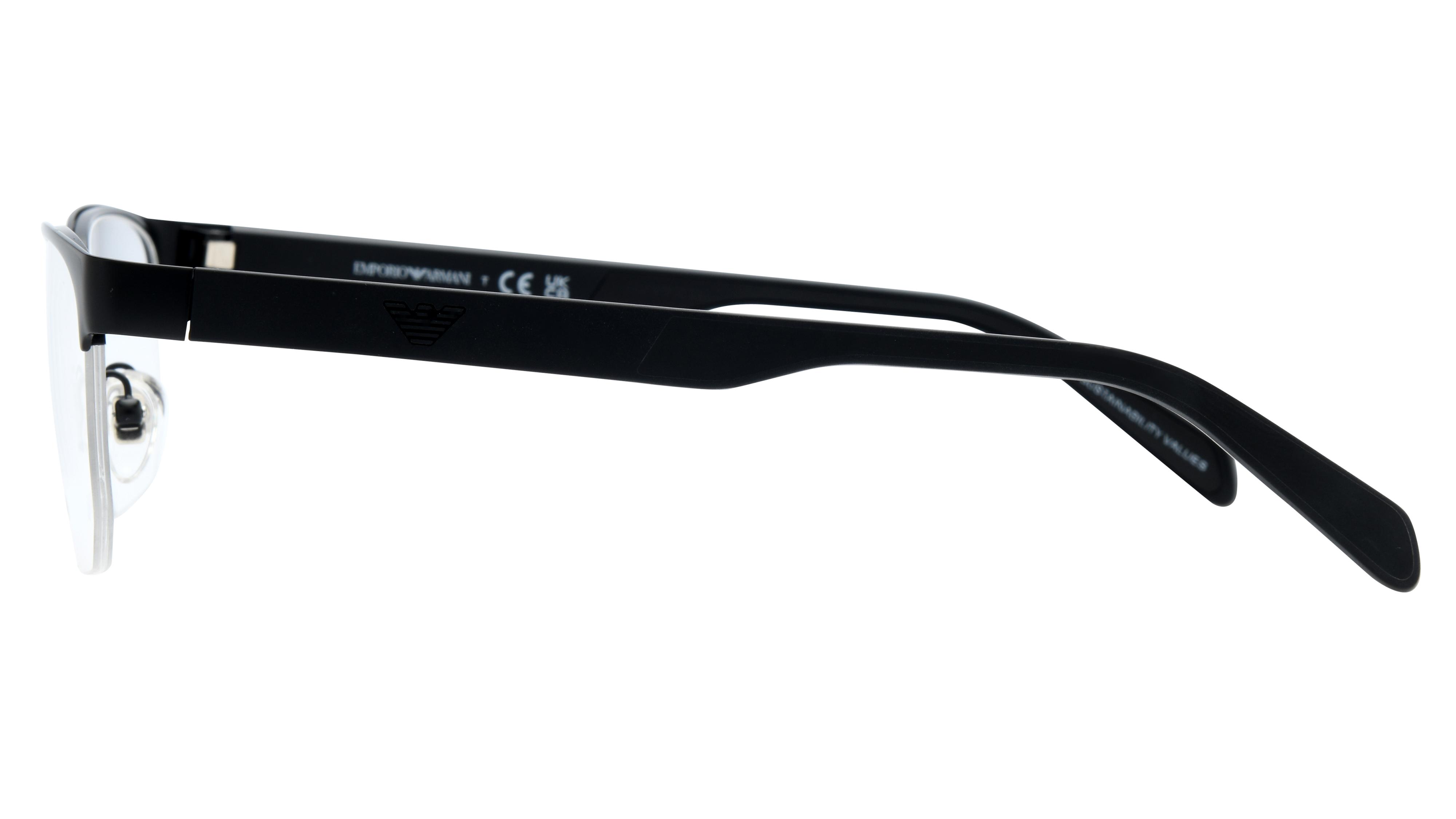 Lunettes de vue Emporio Armani Homme Noir Rectangle EA1162 Gauche