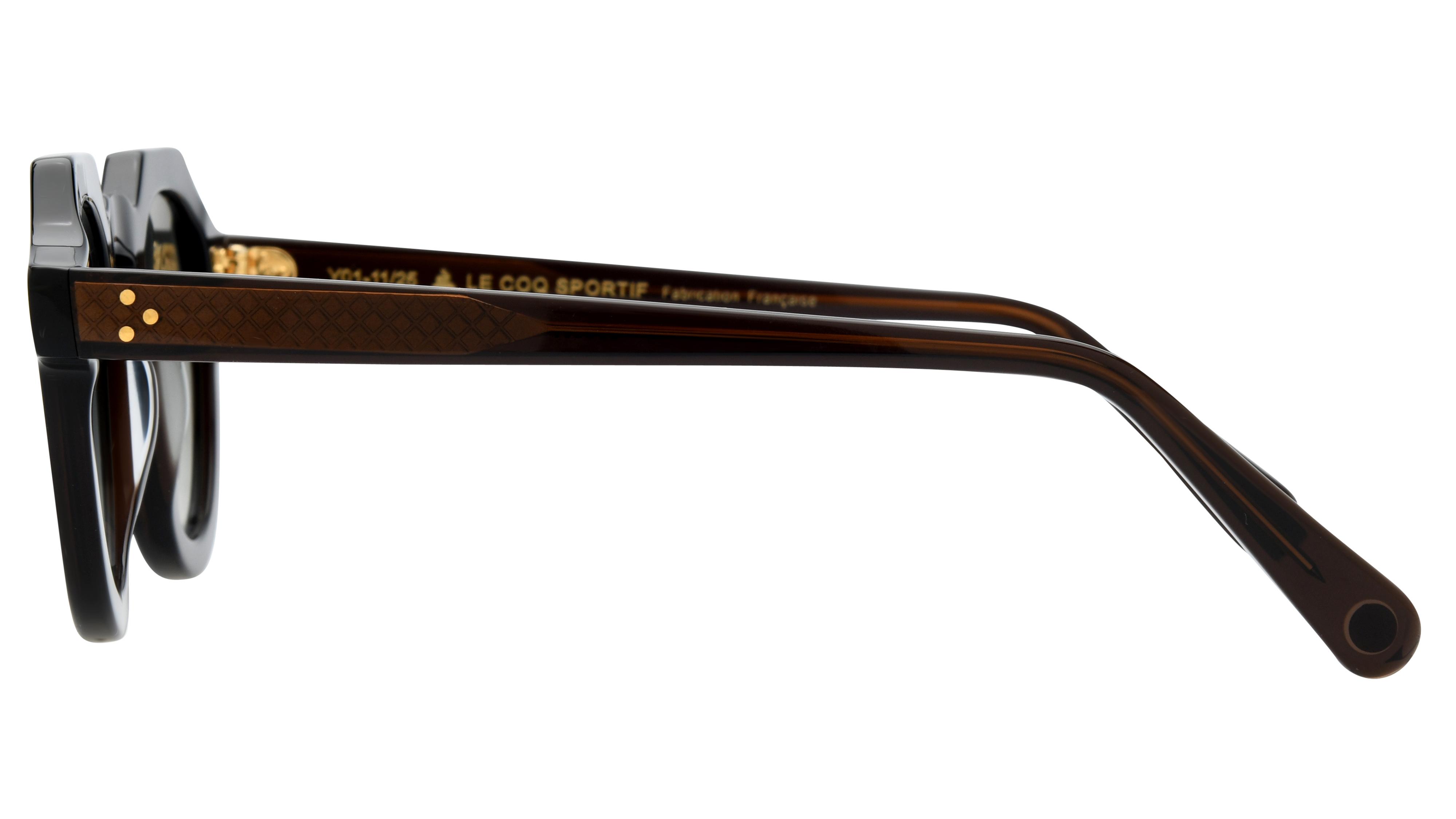 Lunettes de soleil Le Coq Sportif Homme Marron Pantos Lcs2501/S Gauche