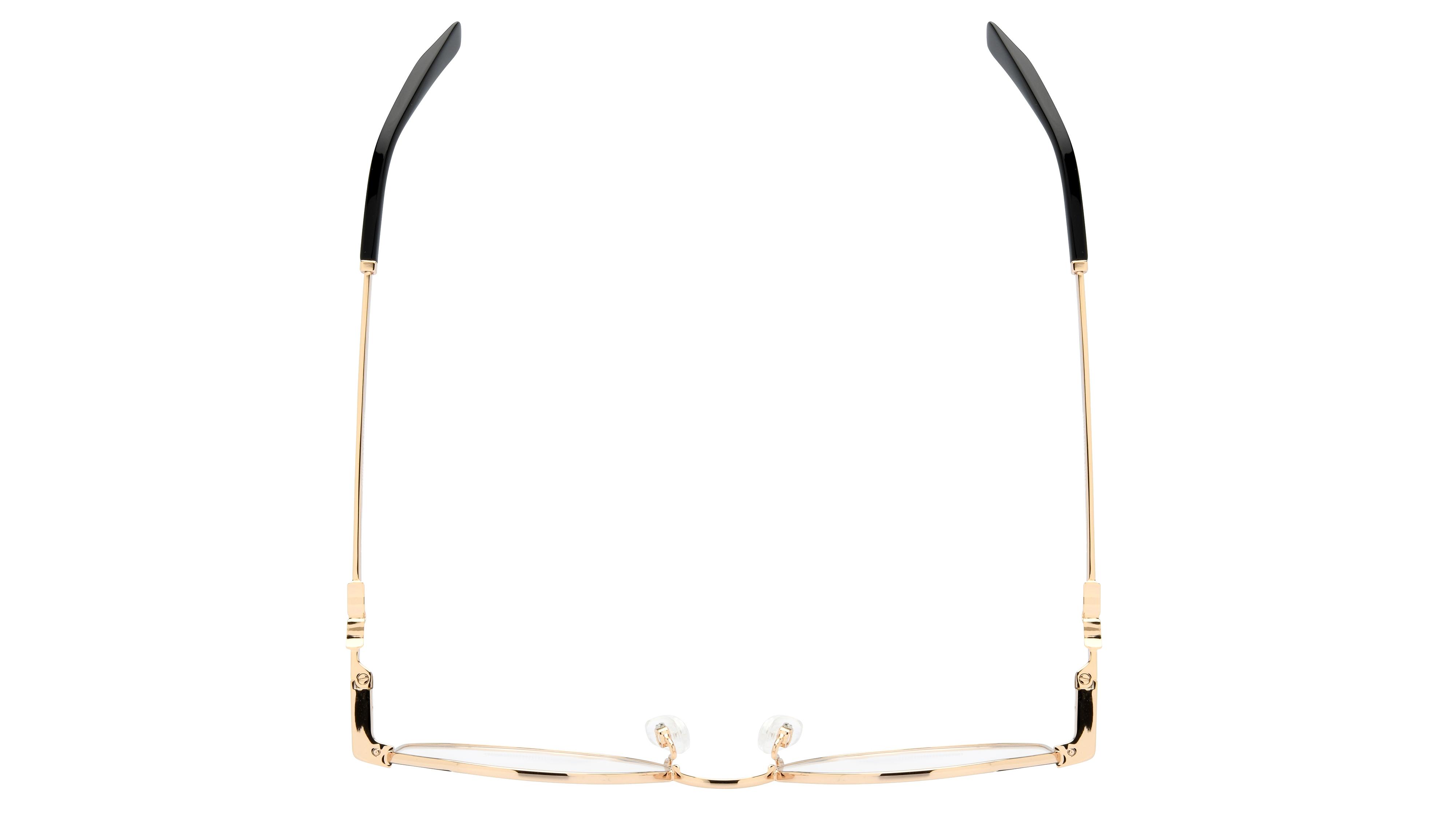Lunettes de vue Zadig & Voltaire Femme Or Ronde Vzv386 Dessus