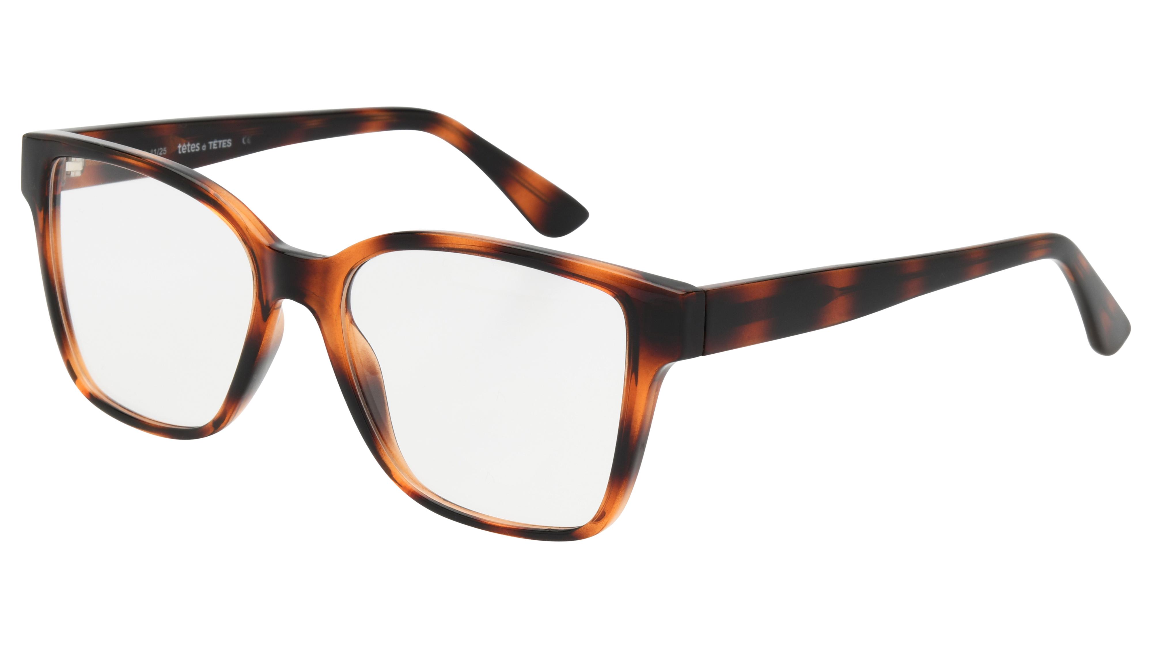 Lunettes de vue têtes à TETES Femme Ecaille Papillonnante tat2601 Trois-Quart