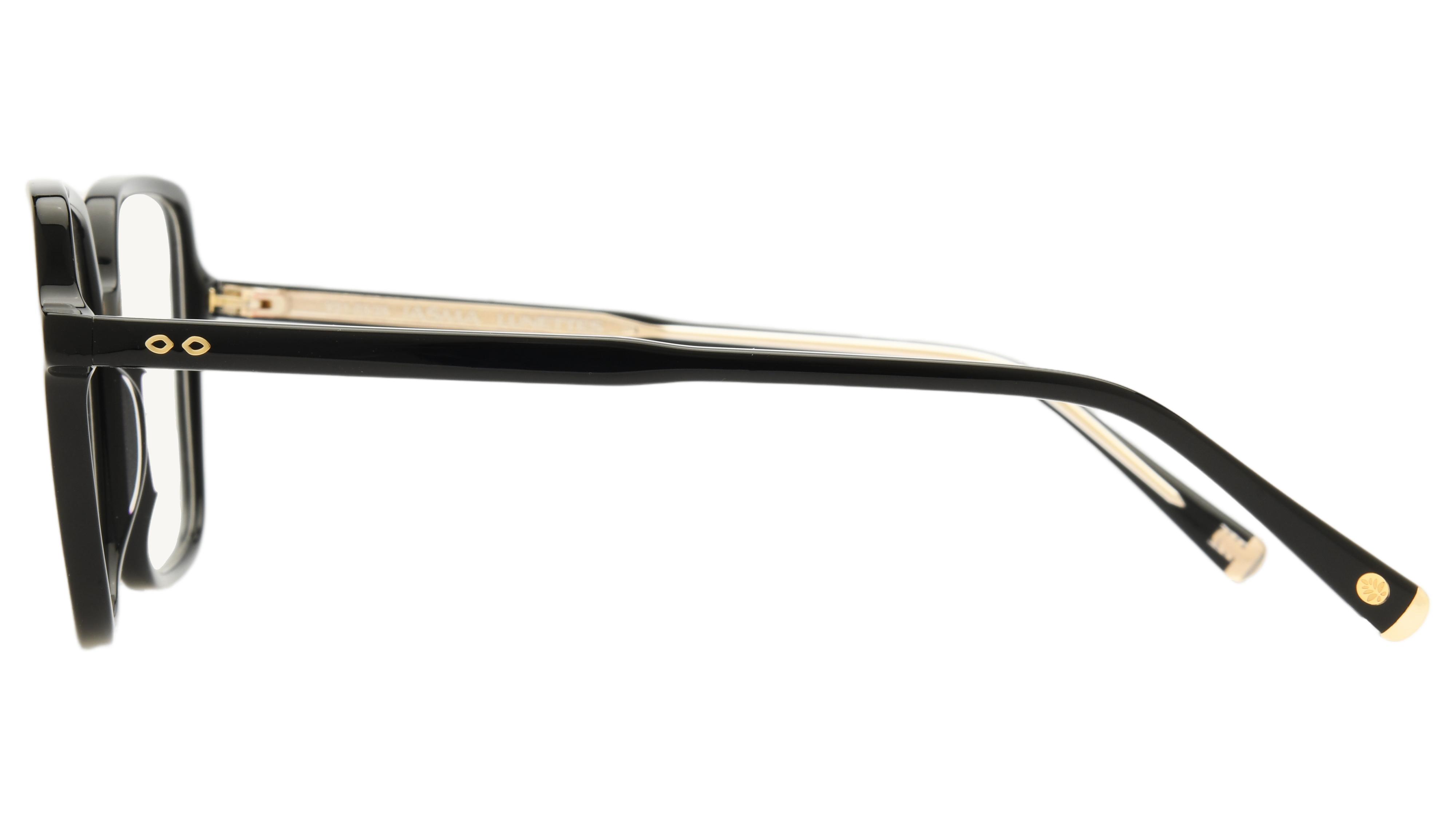 Lunettes de vue Jasma Femme Noir Carré Jas2501 Gauche