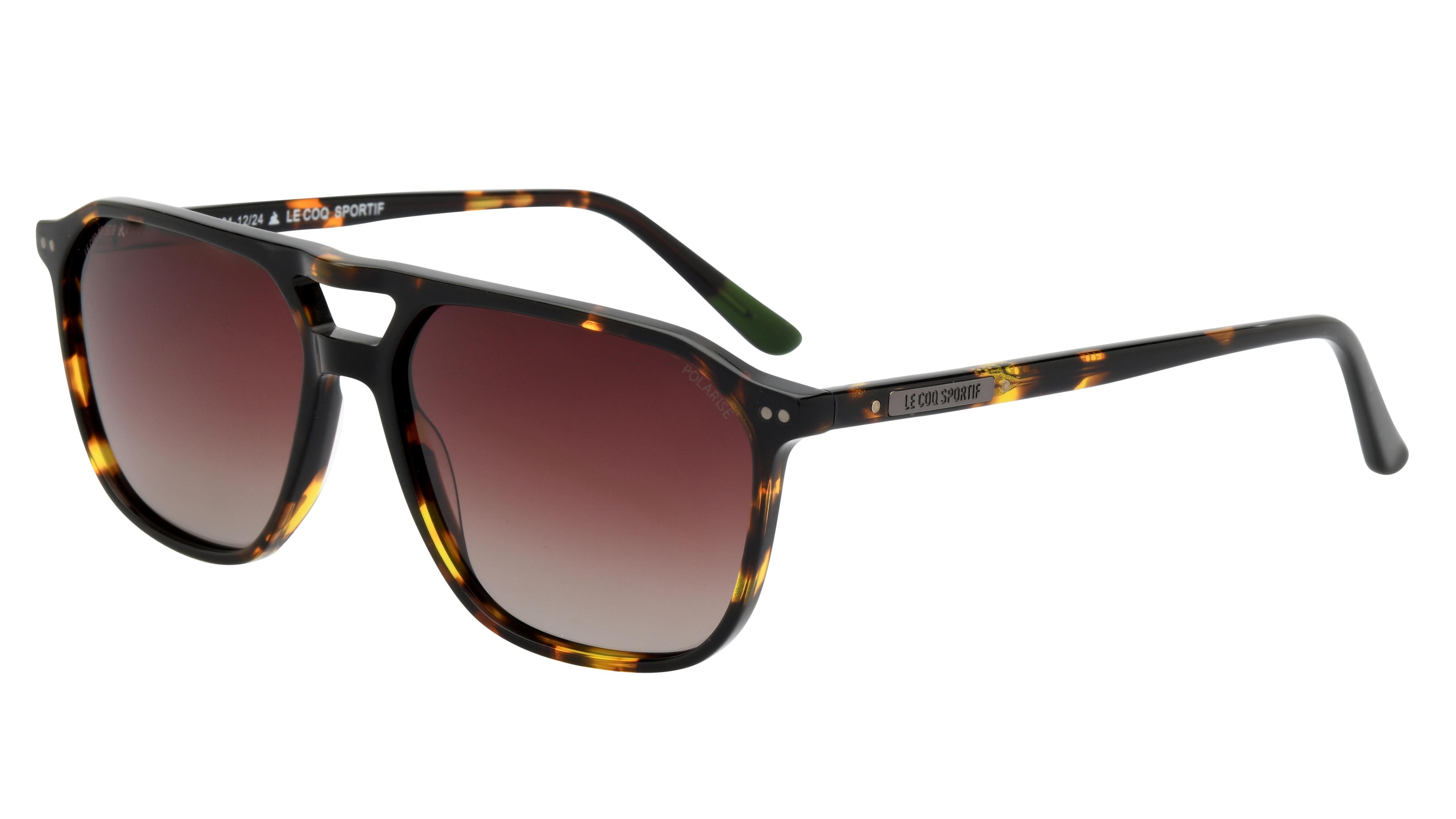 Lunettes de soleil Le Coq Sportif Homme Ecaille Aviateur Lcs2404/S Trois-Quart