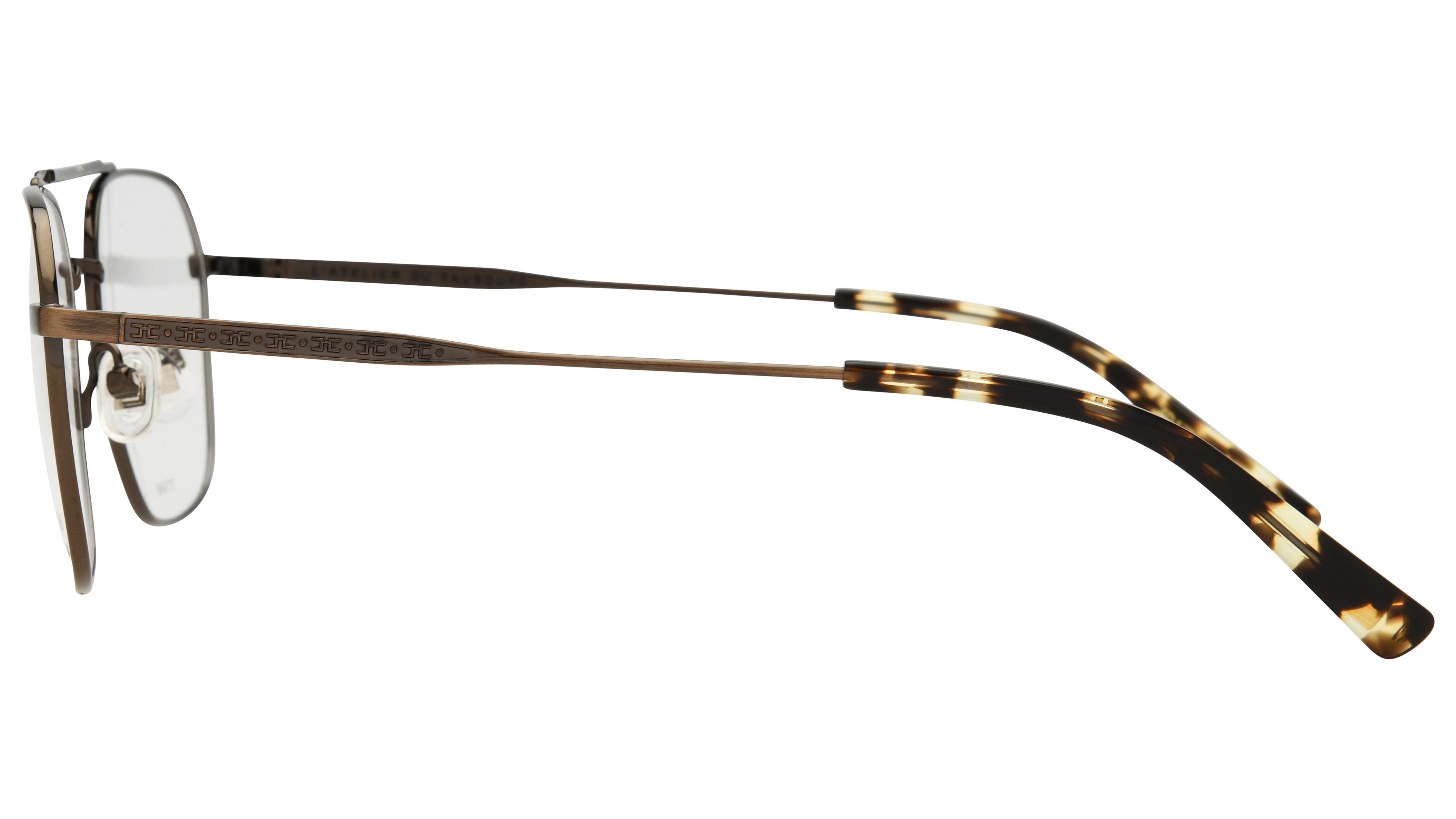 Lunettes de vue L'Atelier du Faubourg Homme Gris Rectangle adf2602 Gauche