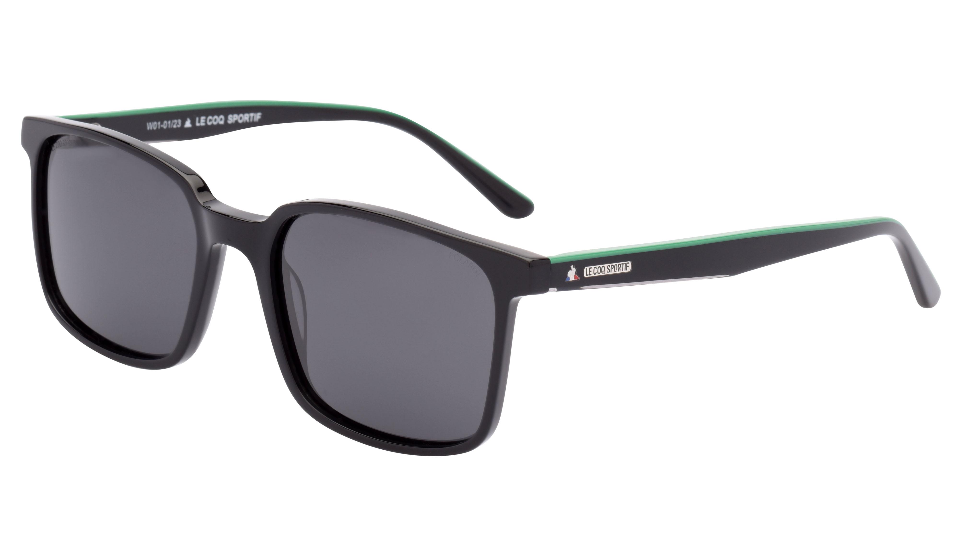 Monture Solaire Le Coq Sportif Lcs2201 S 402 Noir Brillant Rectangle Lynx Optique