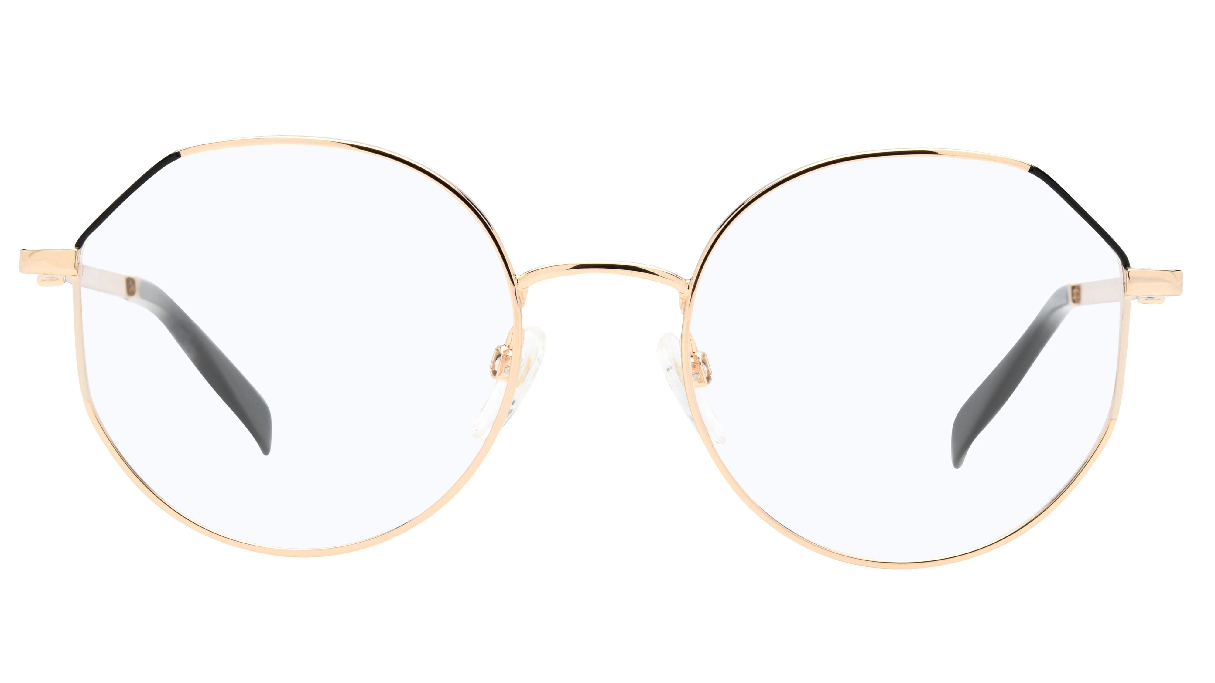 Lunettes de vue Zadig & Voltaire Femme Or Ronde Vzv386 Face