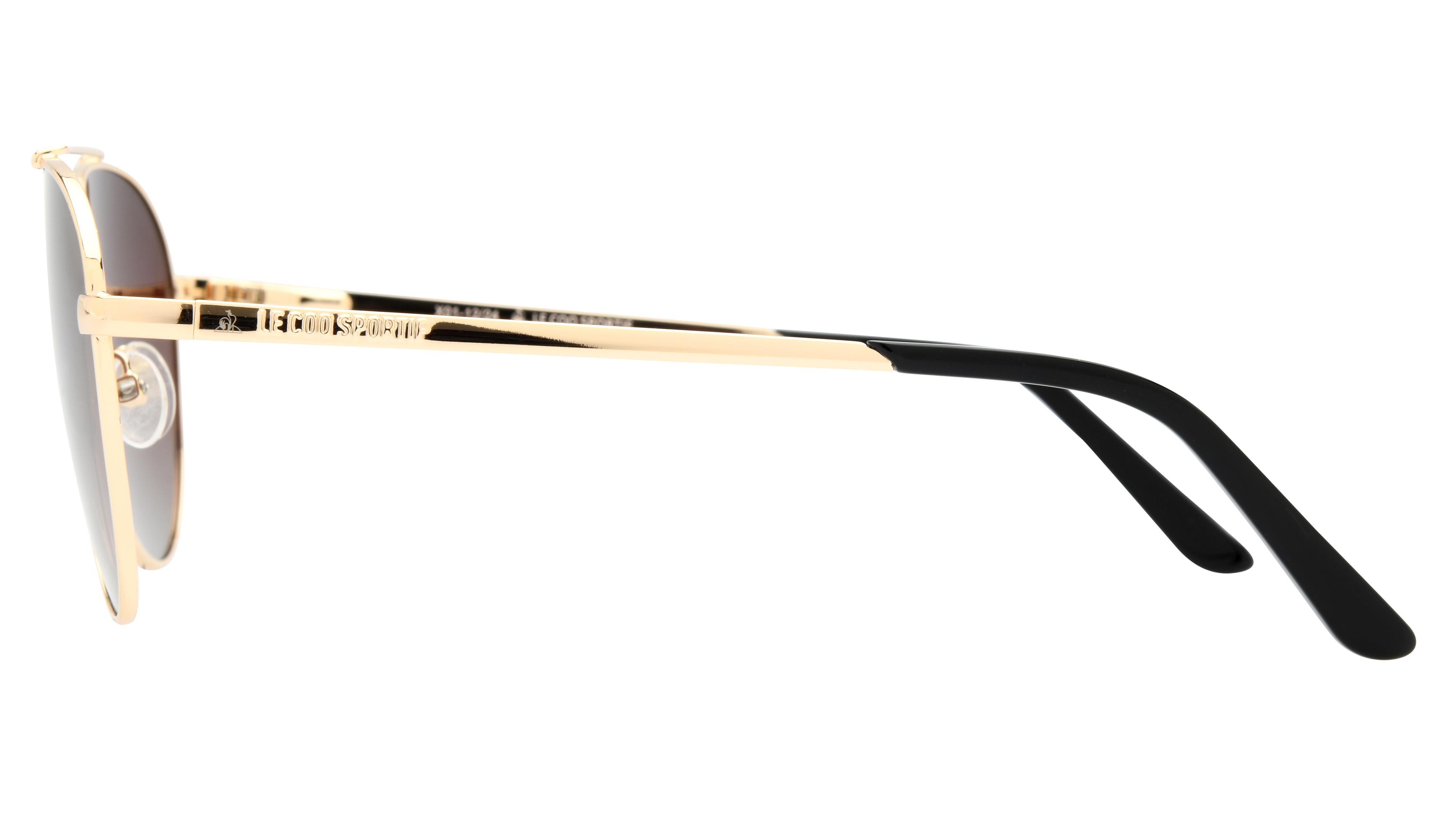 Lunettes de soleil Le Coq Sportif Homme Or Aviateur Lcs2206/S Gauche