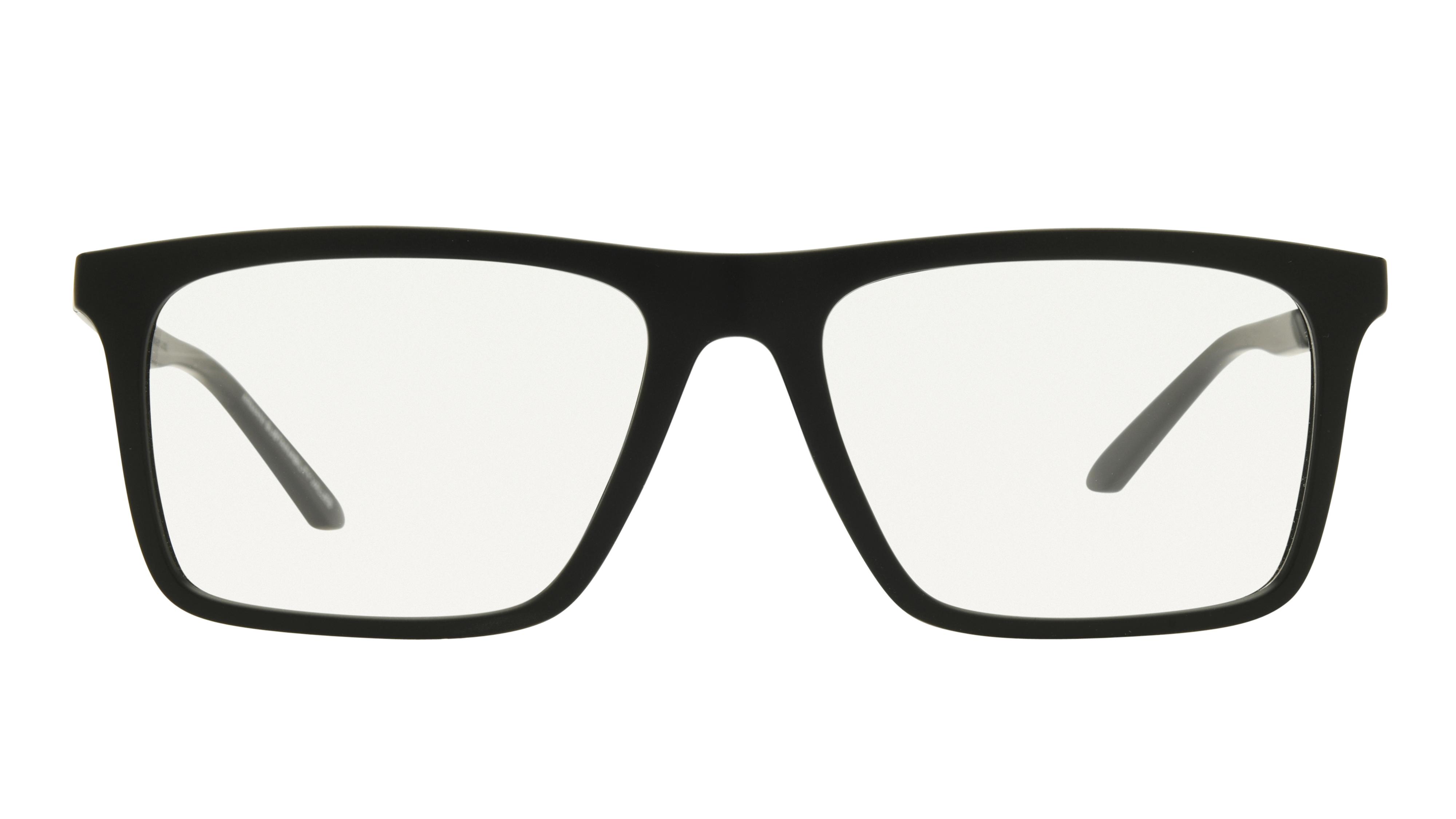 Lunettes de vue Emporio Armani Homme Noir Rectangle EA3253 Face