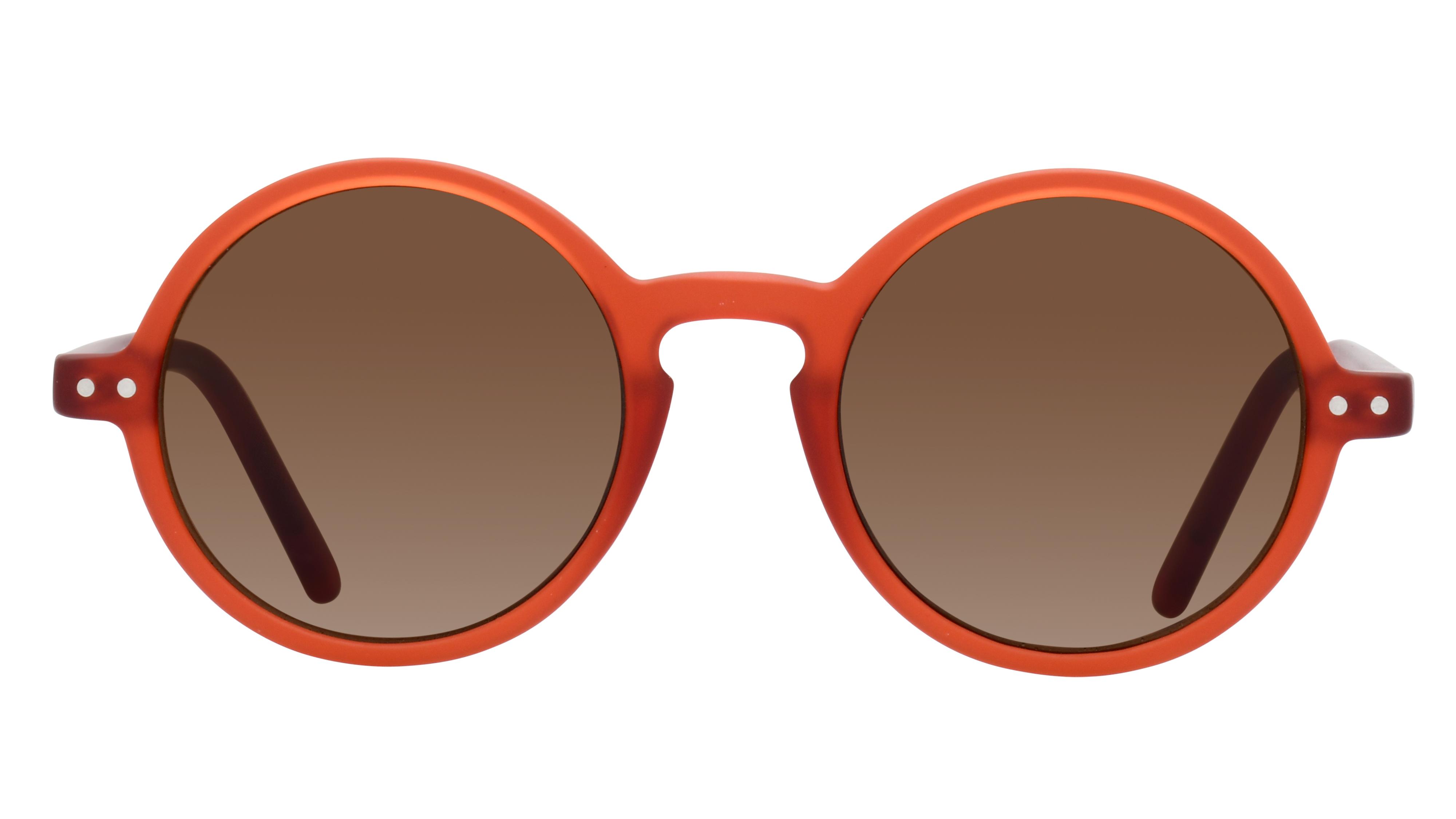 Lunettes de soleil Alternance Enfant Orange Ronde Alt23209 Face