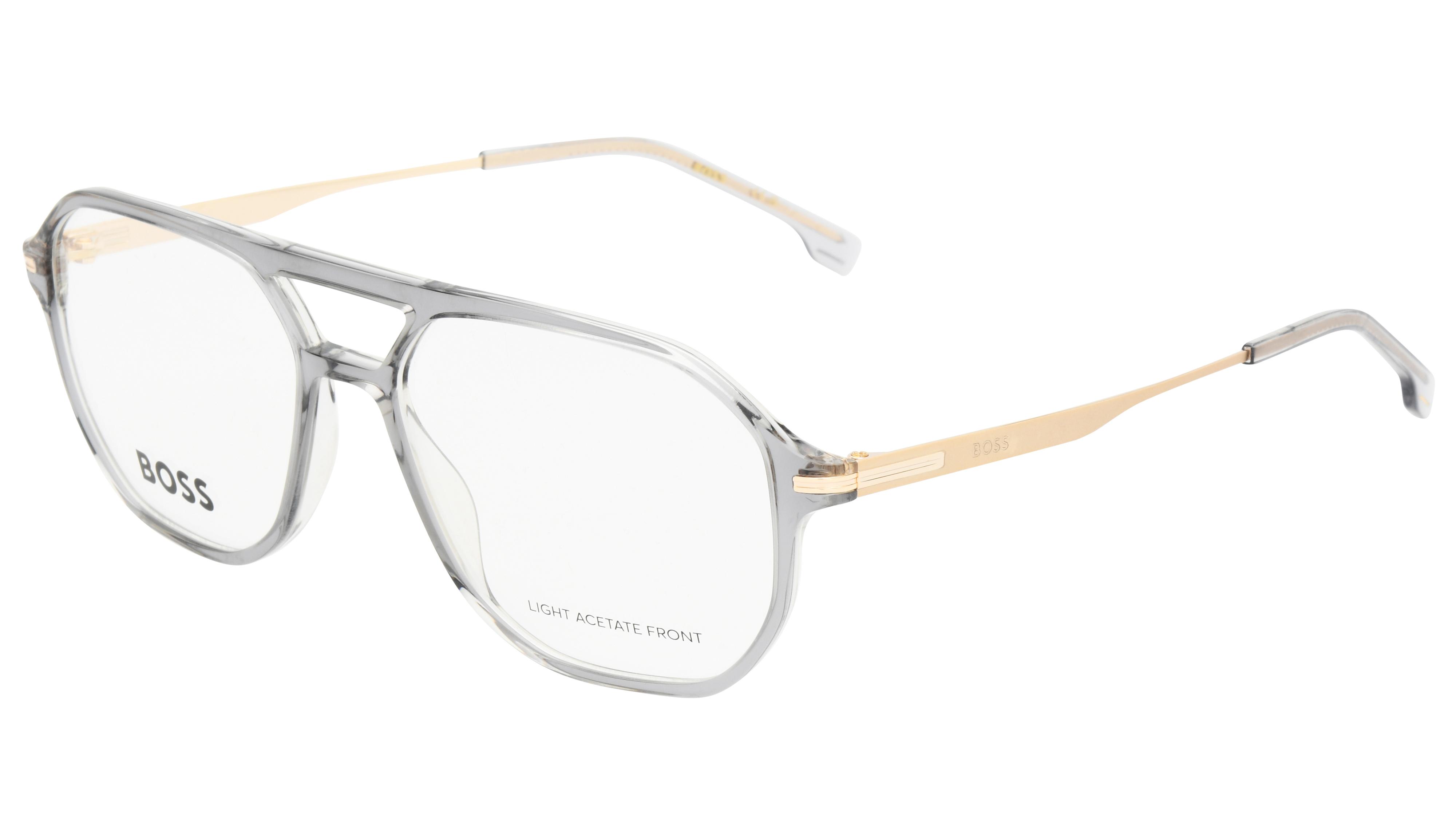 Lunettes de vue Boss Homme Gris Aviateur Boss1890 Trois-Quart