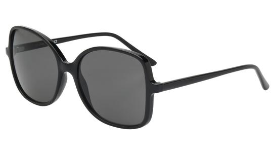 Lunettes de soleil Alternance Femme Noir Rectangle Alt25215 Trois-Quart