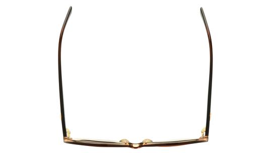 Lunettes de soleil Longchamp Femme Marron Rectangle LO759S Dessus