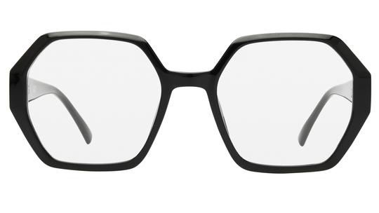 Lunettes de vue Alternance Femme Noir Carré Alt25106 Face