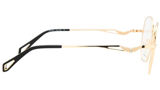 Lunettes de vue Zadig & Voltaire Femme Or Ronde VZV474S Droite