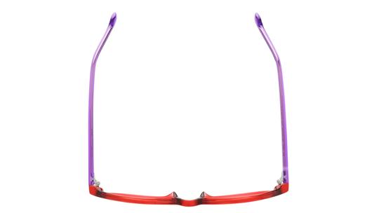 Lunettes de vue Alternance Femme Rose Carré Alt25113 Dessus