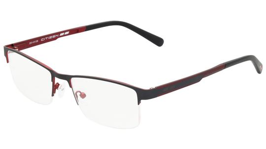 Lunettes de vue Citizen Mixte Gris Rectangle Ctz2602 Trois-Quart