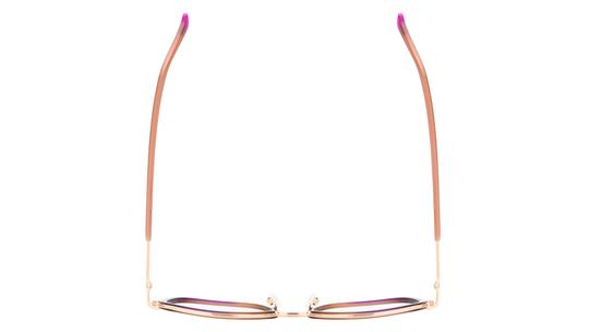 Lunettes de vue Lunatic Femme Marron Carré Lun2602 Dessus