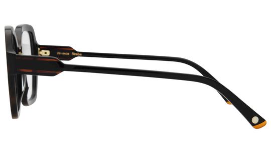 Lunettes de vue Siralya Femme Noir Carré sir2604 Gauche