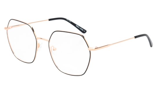 Lunettes de vue têtes à TETES Femme Or Carré Tat2403 Trois-Quart