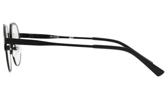 Lunettes de vue Alternance Enfant Noir Ronde Alt25118 Gauche