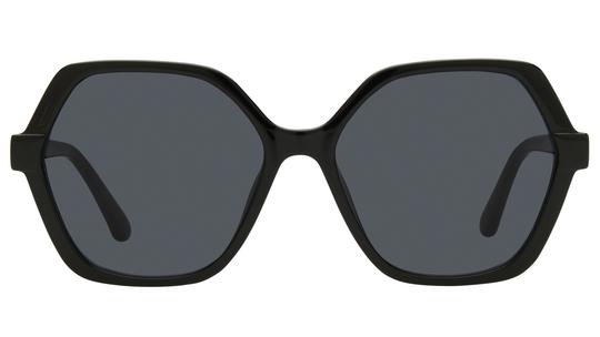 Lunettes de soleil Alternance Femme Noir Tonneau Alt25202 Face