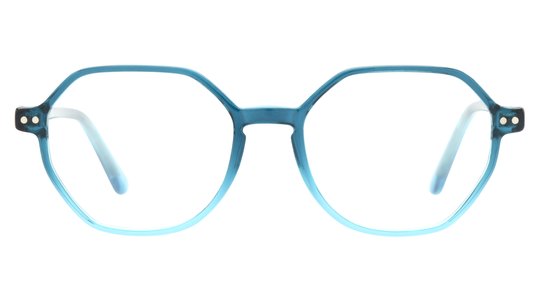 Lunettes de vue Alternance Enfant Bleu Rectangle Alt24109 Face