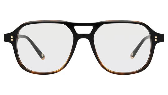 Lunettes de vue Siralya Femme Noir Aviateur sir2601 Face