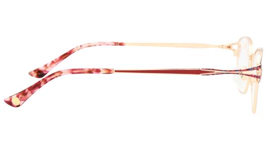 Lunettes de vue Baïa Femme Rouge Rectangle Baa2602 Droite