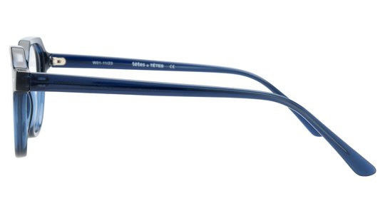 Lunettes de vue têtes à TETES Homme Bleu Pantos Tat2405 Gauche