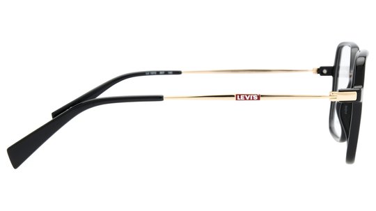 Lunettes de vue Levi's Femme Noir Carré Lv1072 Droite