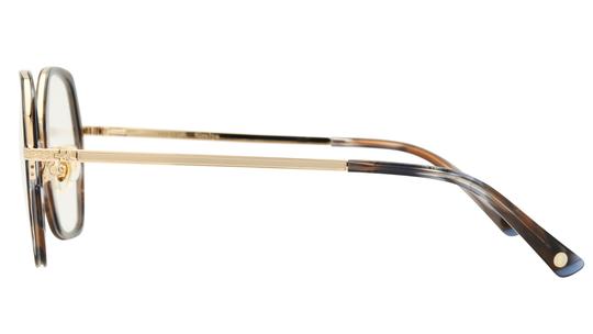 Lunettes de vue Siralya Femme Marron Tonneau Sir2505 Gauche