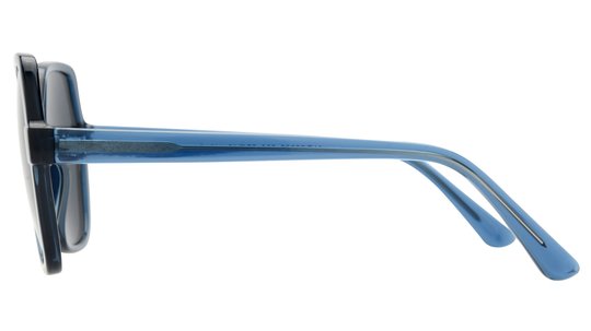 Lunettes de soleil Alternance Femme Bleu Carré Alt25202 Gauche