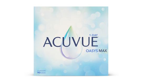 Lentilles de contact 1 Day Acuvue Oasys Max Boîte de 90