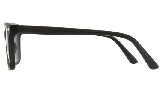 Lunettes de soleil Alternance Homme Noir Rectangle Alt25206 Gauche