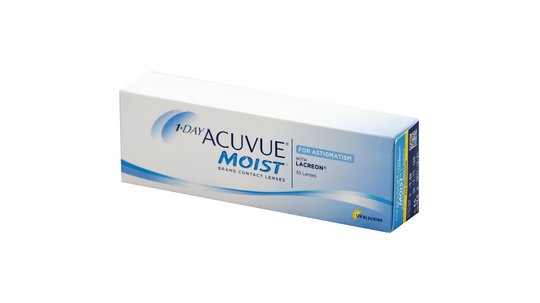 Lentilles de contact 1 Day Acuvue Moist for Astigmatism Boîte de 30