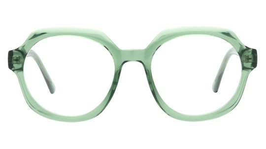 Lunettes de vue têtes à TETES Femme Vert Carré Tat2401 Face