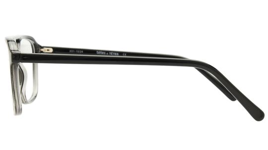Lunettes de vue têtes à TETES Homme Gris Aviateur Tat2502 Gauche