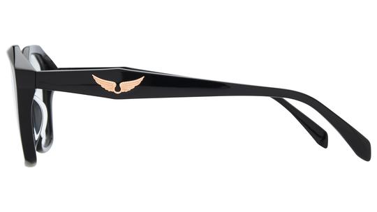 Lunettes de vue Zadig & Voltaire Femme Noir Papillonnante VZV500 Gauche