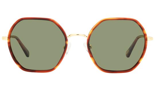 Lunettes de soleil Pol&Sun Femme Marron Tonneau Pos2501 Face