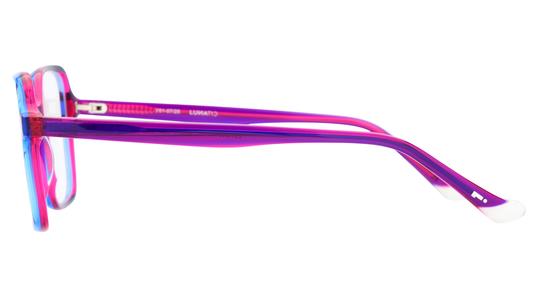 Lunettes de vue Lunatic Femme Rose Carré Lun2601 Gauche